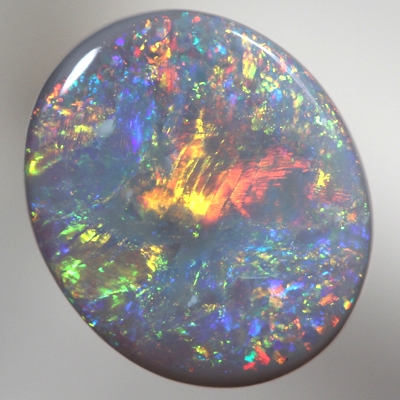 SOLID SEMI BLACK OPAL Very bright fiery colours. With VIDEO